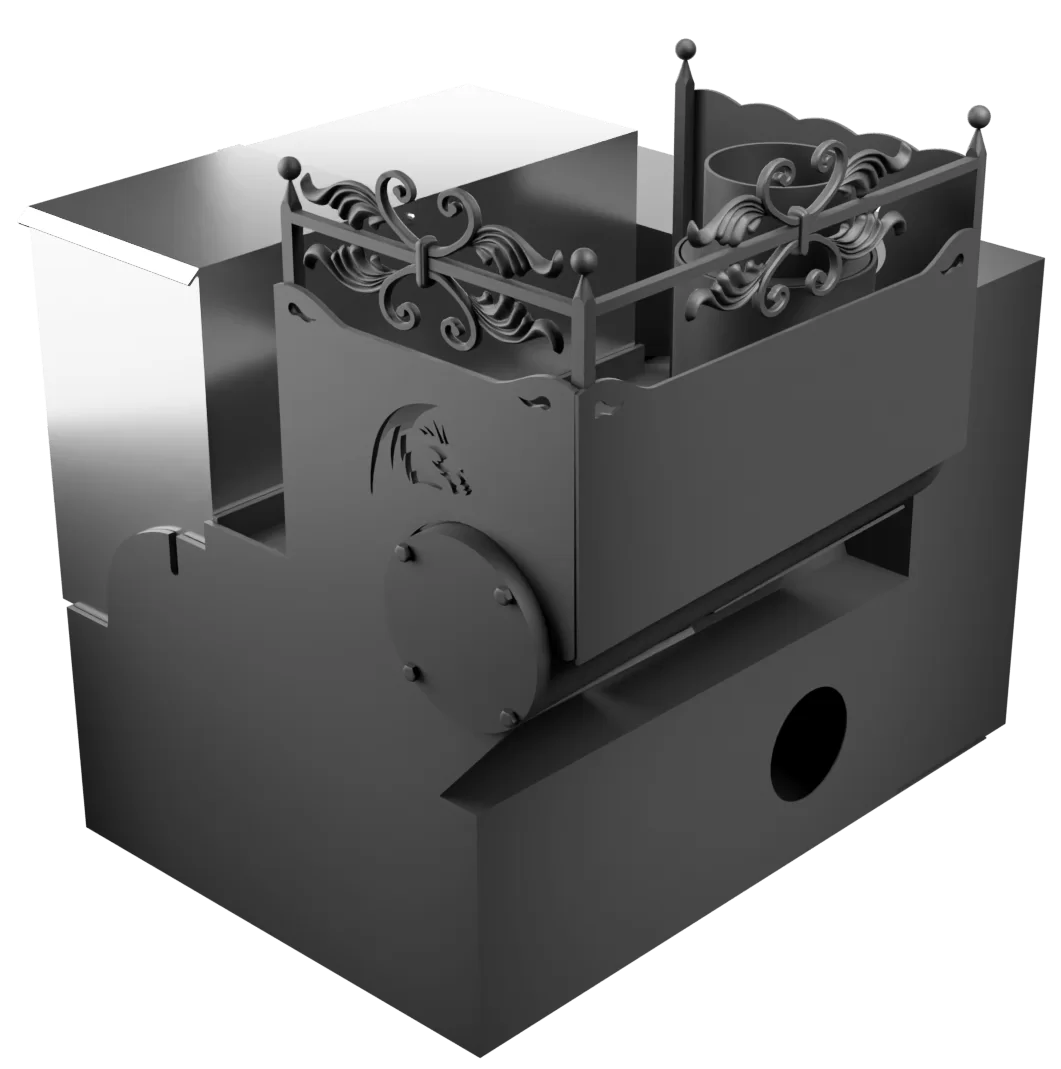 Горыныч 3 СВОП, каменка с левой стороны, большая дверь со стеклом фото в Нижнем Новгороде