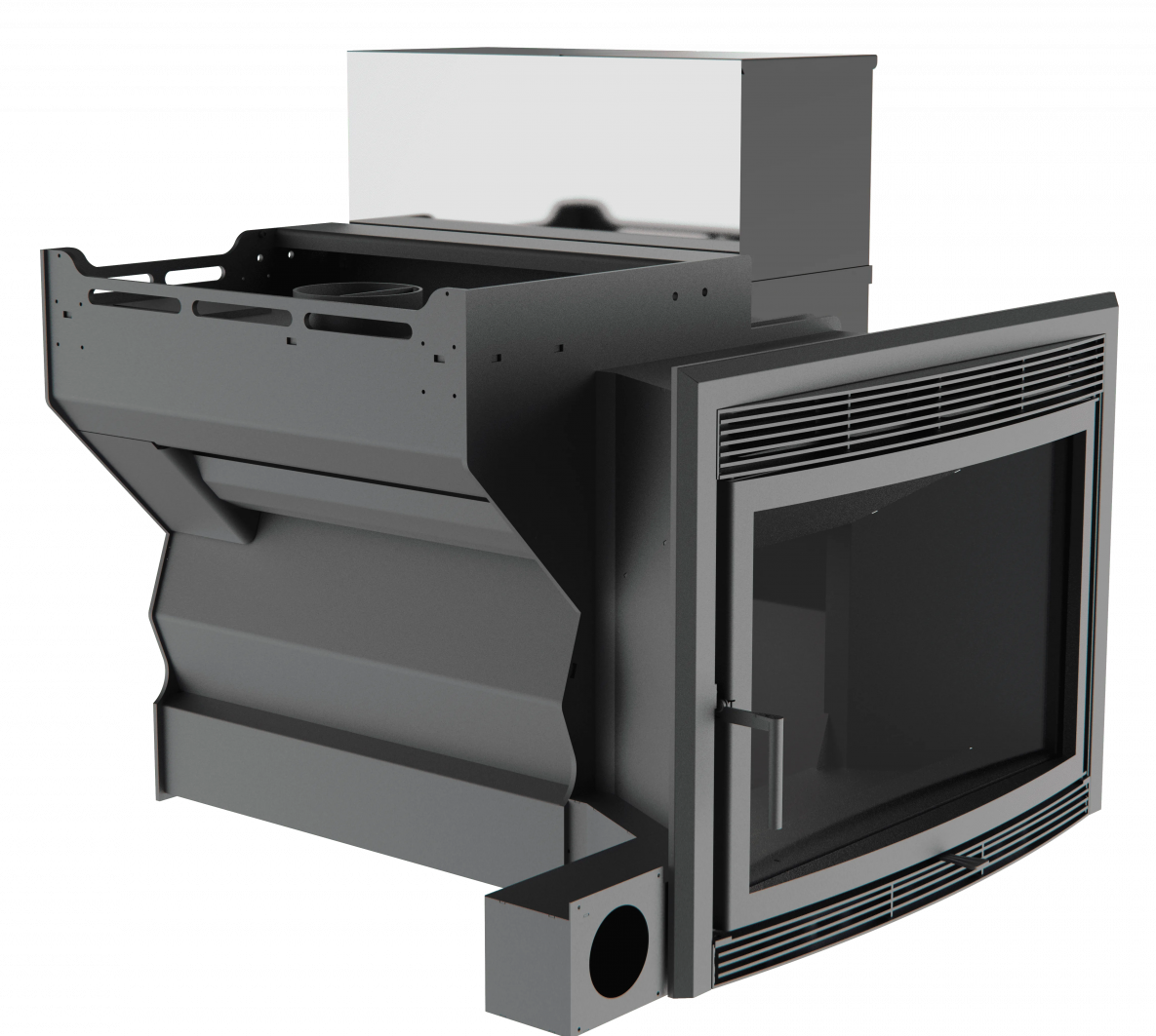 Банный камин 500, сталь+СВО фото в Нижнем Новгороде