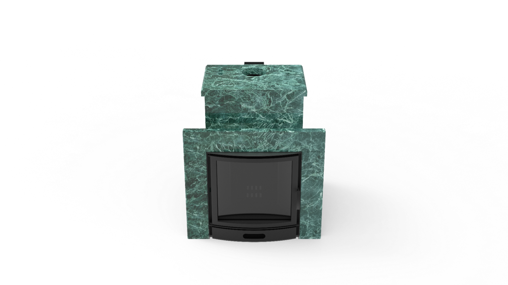 Печь из натурального камня Genesis GN 500 облицовка закрытая со скосом талькохлорит-шлифовка фото в Нижнем Новгороде