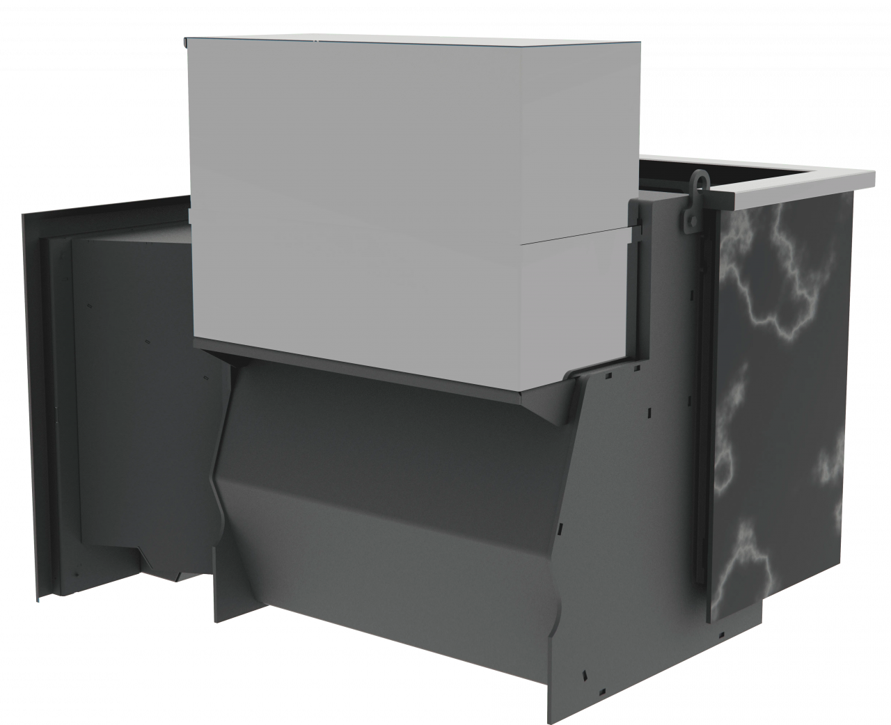 Банный камин 500, сталь+СВО фото в Нижнем Новгороде