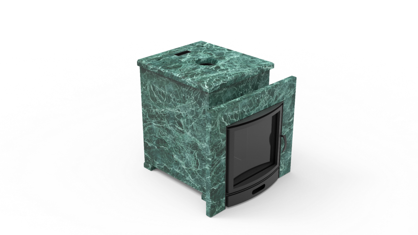 Печь из натурального камня Genesis GN 500 облицовка закрытая плоская пироксенит-элит фото в Нижнем Новгороде