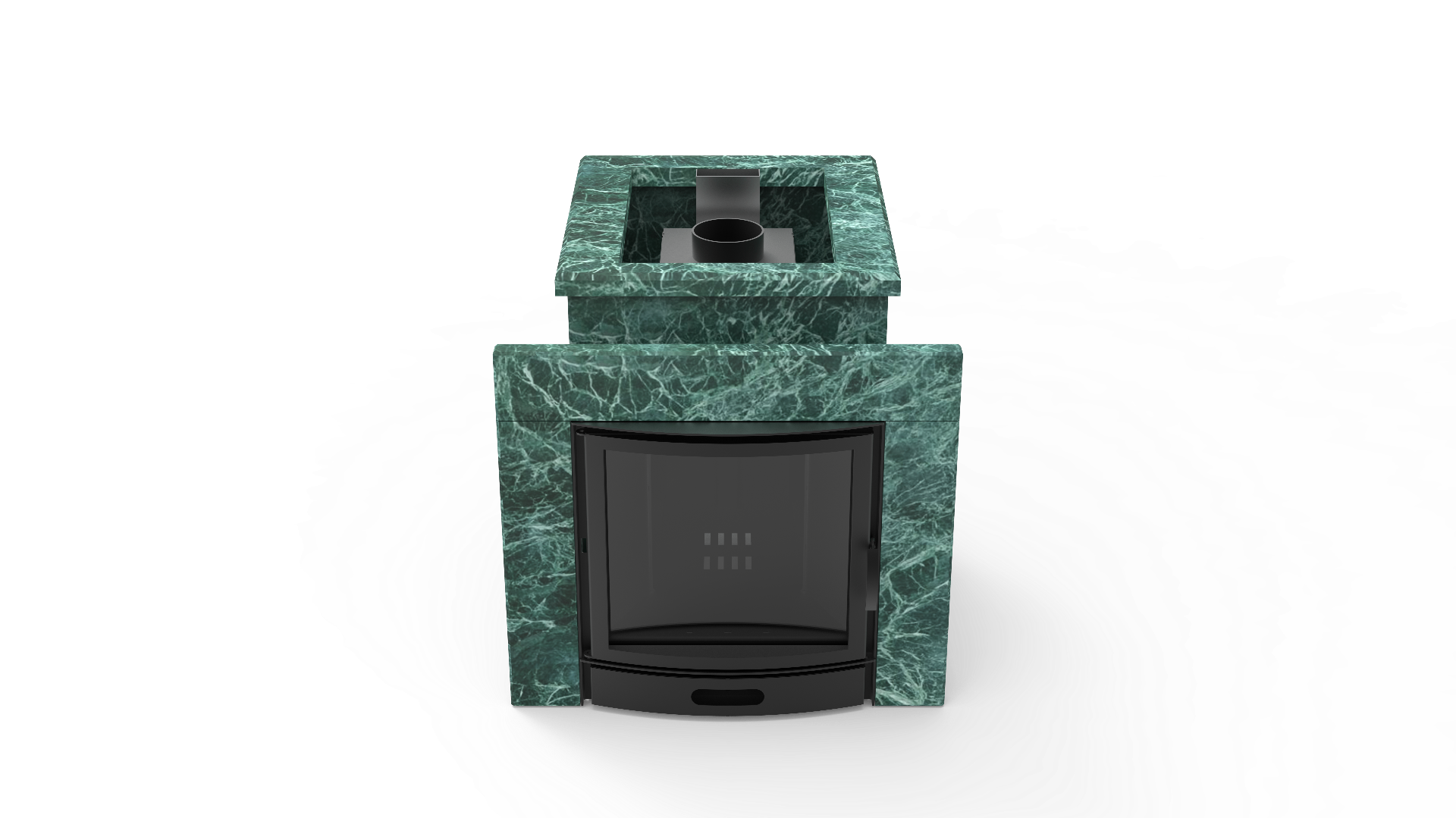 Печь из натурального камня Genesis GN 500 облицовка открытая пироксенит-элит фото в Нижнем Новгороде