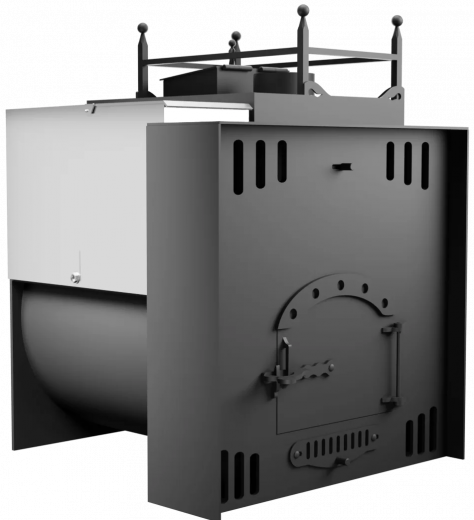 Печь Горыныч Мини, каменка закрытая с правой стороны, естественная система воздушного отопления фото в Нижнем Новгороде