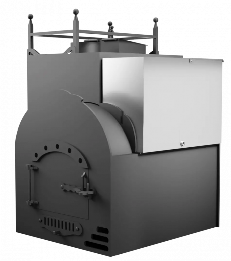 Печь Горыныч Мини, каменка закрытая с левой стороны, система воздушного отопления фото в Нижнем Новгороде