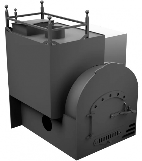 Печь Горыныч Мини, каменка закрытая с левой стороны, система воздушного отопления фото в Нижнем Новгороде