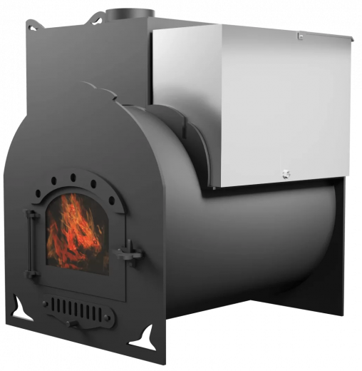 Печь Горыныч Мини, каменка с левой стороны, дверь малая со стеклом фото в Нижнем Новгороде