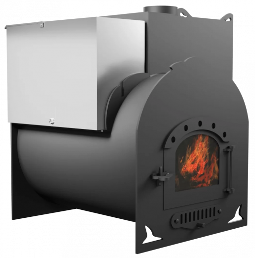 Печь Горыныч Мини, каменка с правой стороны, дверь малая со стеклом фото в Нижнем Новгороде