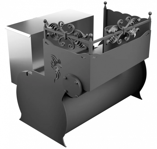 Печь Горыныч 3, каменка с левой стороны фото в Нижнем Новгороде